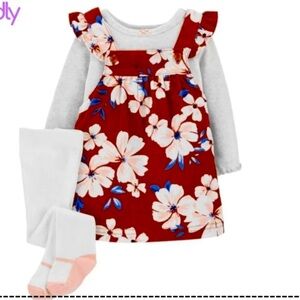 NWT .Baby 9m floral dress and shirt